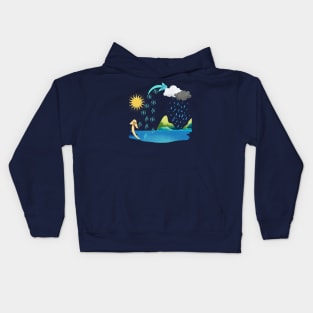 water cycle Kids Hoodie